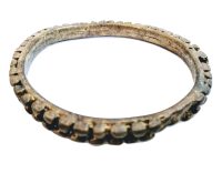 Vintage African Niger Baoule Dogon Bronze Copper Manilla Currency Bracelet Bangle Large Tribal Jewellery Jewelry c1930-50's