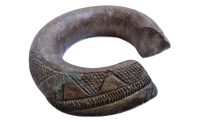 Vintage African Niger Baoule Dogon Bronze Copper Manilla Currency Bracelet Bangle Large Tribal Jewellery Jewelry c1930-50's