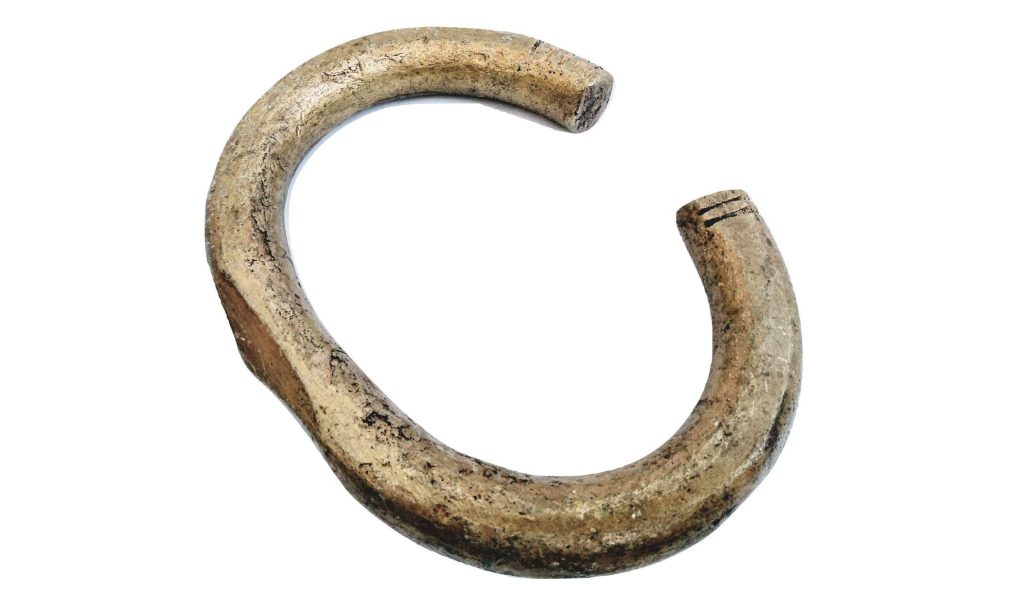 Vintage African Niger Baoule Dogon Bronze Copper Manilla Currency Bracelet Bangle Large Tribal Jewellery Jewelry c1930-50's