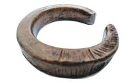 Vintage African Niger Baoule Dogon Bronze Copper Manilla Currency Bracelet Bangle Small Tribal Jewellery Jewelry c1930-50's