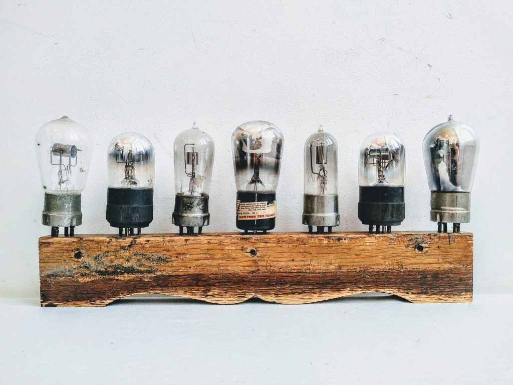 Antique Vintage English Recycled Repurposed Old Light Bulb Ornament Display Decor Decorative Industrial Lightbulb c1910-20's