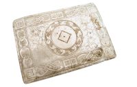 Antique Chinese INDIVIDUAL Extra Large Mother Of Pearl MOP Rectangular Gaming Chip Counter Token Marker Hand Carved c1800's