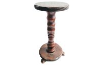 Vintage French Stand Wood Wooden Plinth Ornament Plant Pot Display Rest Rustic Farmhouse Design c1930-40's