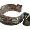 Antique African Niger Baoule Dogon Bronze Copper Manilla Currency Bracelet Bangle Large Tribal Jewellery Jewelry c1910's