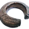 Vintage African Niger Baoule Dogon Bronze Copper Manilla Currency Bracelet Bangle Large Tribal Jewellery Jewelry c1930-50's