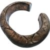Vintage African Niger Baoule Dogon Bronze Copper Manilla Currency Bracelet Bangle Large Tribal Jewellery Jewelry c1930-50's
