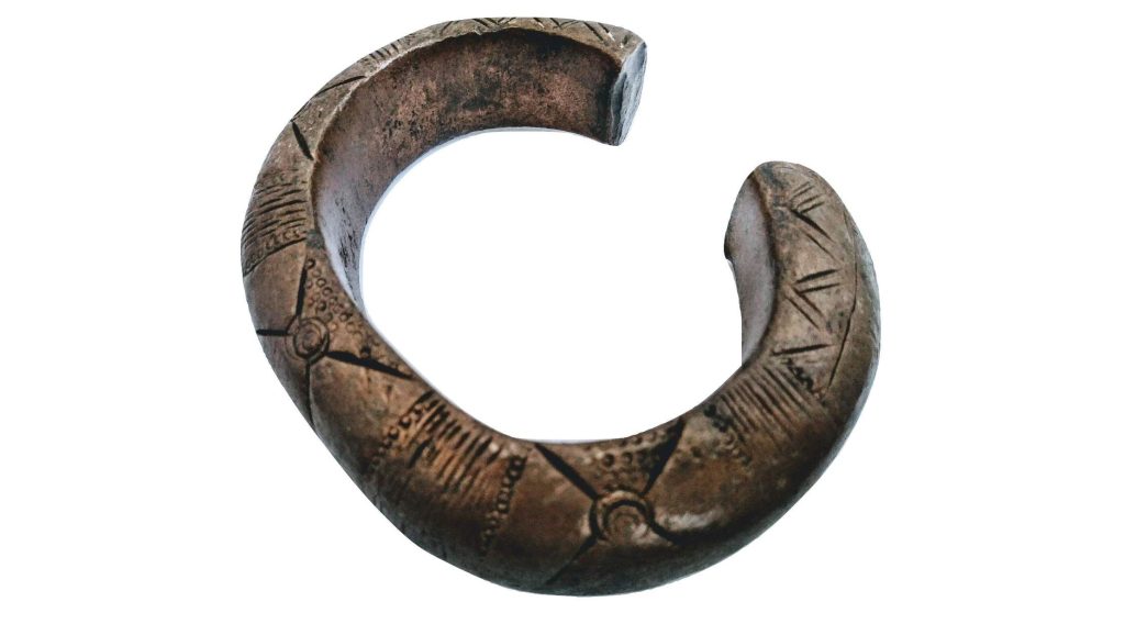 Vintage African Niger Baoule Dogon Bronze Copper Manilla Currency Bracelet Bangle Large Tribal Jewellery Jewelry c1930-50’s