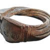 Vintage African Niger Baoule Dogon Bronze Copper Manilla Currency Bracelet Bangle Small Tribal Jewellery Jewelry c1930-50's