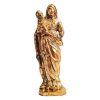 Antique French Gold Leaf Plated Metal Mary Jesus Statue  Metal Catholic Church Chapel Cross Religious Symbol circa 1900-10's