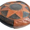 Vintage Moroccan Worn Small Pillow Cushion Poufe Foot Rest Footrest Middle Eastern Display Prop circa 1970-80's