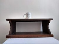 Alternative view of Vintage French Heavy Wooden Lectern Brown Natural Wood Storage Display Stand Shelf Unit Cabinet Shop Retail Pulpit c1930's