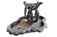 Antique English Iron Large Boot Scraper Shoe Cleaner Wiper Doorstep Entrance Porch Decor Display Prop c1900's