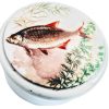Vintage English Ceramic Storage Pot Fish Dish Box Ring Jewelry Jewellery Trinket Small Storage Container c1990's