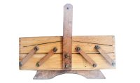 Vintage French Small Wooden Natural Wood Sewing Craft Storage Box Folding Extending Compartments c1970-80’s Vintage French Small Wooden Natural Wood Sewing Craft Storage Box Folding Extending Compartments c1970-80's