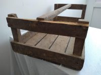 Alternative view of Vintage French Heavy Wood Wooden Carrying Harvesting Vegetable Plant Farmyard Display Storage Box Container Prop c1950-60's