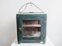 Alternative view of Vintage French Green Wood Hanging Fromagiere Faux Gras Sausage Cupboard Storage Chest Display Cabinet Kitchen c1950-60's