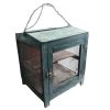 Vintage French Green Wood Hanging Fromagiere Faux Gras Sausage Cupboard Storage Chest Display Cabinet Kitchen c1950-60's