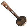 Vintage African Carved Wood Wooden Serving Ladle Spoon Scoop Bowl Trinket Dish Catch-All Table Centrepiece Decor c1920-40's