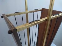 Alternative view of Vintage German Metal Wood Wire Umbrella Walking Stick Stand Container Pot Storage Doorway Hallway Decor Cloakroom c1970-80's