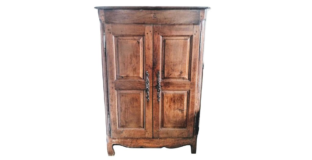 Antique French Large Wooden Brown Wood Natural Storage Cupboard Cabinet Furniture Stand Display Prop c1850-1880’s