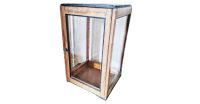 Vintage French Heavy Wood Wooden Glass Cabinet Case Display Ornament Storage Box Stand Container Door Prop Decor c1940-50’s Vintage French Heavy Wood Wooden Glass Cabinet Case Display Ornament Storage Box Stand Container Door Prop Decor c1940-50's