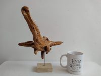 Alternative view of Vintage French Handmade Art Sculpture Wooden Wood Standing Decor Root Vine Tree Stump Branch Object Trouver c1960-70's