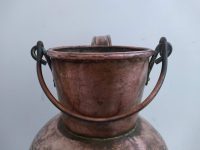Alternative view of Vintage Dutch Copper Hand Hammered Large Jug Urn Pot Handled Vase Ornament Decoration Prop circa 1920-40's