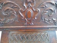 Alternative view of Antique French Wooden Brown Wood Natural Small Side Table Dough Box Stand Display Rest Plinth Heavily Worn Prop c1880-1900's