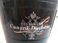 Alternative view of Vintage French Black Gold Plastic Canard Duchene Champagne Wine Ice Bucket Cooler Display Stand Pot Handled c1980-90's