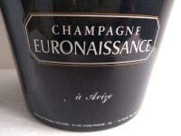 Alternative view of Vintage French Purple Blue Gold Plastic Philipe Leclaire Champagne Wine Ice Bucket Cooler Display Stand Pot Handled c1990's