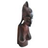Vintage African Large Woman Bust Wooden Standing Decor Carved Statue Carving Sculpture Wood Tribal Art c1960-70's