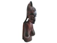 Vintage African Large Woman Bust Wooden Standing Decor Carved Statue Carving Sculpture Wood Tribal Art c1960-70’s Vintage African Large Woman Bust Wooden Standing Decor Carved Statue Carving Sculpture Wood Tribal Art c1960-70's