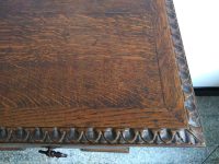 Alternative view of Vintage French Wooden Brown Wood Vine Grape Press Legs Side Console Table With Drawer Stand Display Rest Plinth Prop c1940's