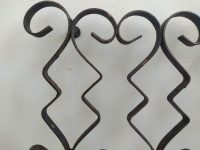 Alternative view of Vintage French Metal Trivet Stand Display Anti-Mark Board Platter Dish Plate Pot Ornament Iron Pedestal circa 1970-80's