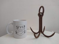 Alternative view of Vintage French Iron Butcher Meat Kitchen Hanging Hook rustic rural rusty shop display agricultural industrial grapple c1950's