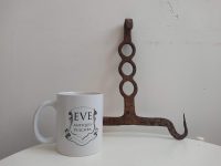 Alternative view of Vintage French Large Iron Butcher Meat Kitchen Hanging Hook rustic rural rusty shop display agricultural industrial c1920's