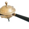 Vintage English EPNS Brass Small Stove Saucepan Pan Pouring Pot With Handle And Lid Tarnish Patina circa 1930-40's