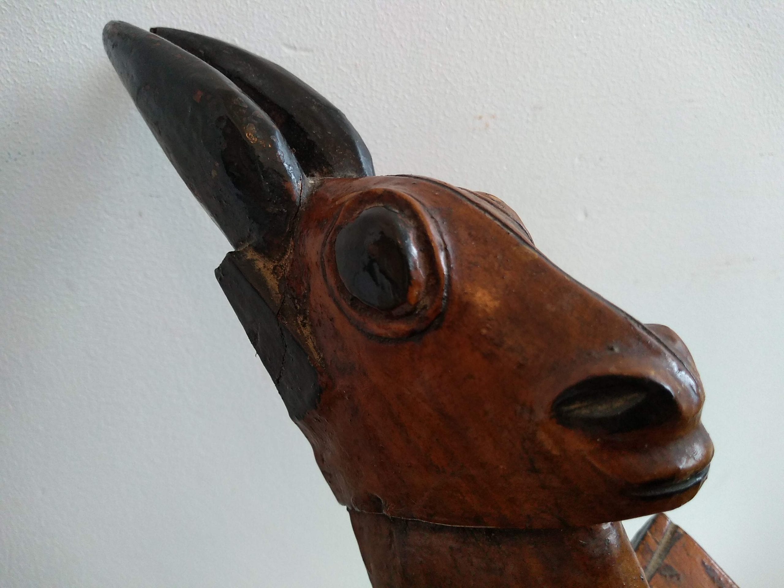 Vintage African Wooden Brown Natural Wood Antelope Squat Stool Chair Stand Display Foot Rest Plinth Seating circa 1960-70’s 2 Vintage African Wooden Brown Natural Wood Antelope Squat Stool Chair Stand Display Foot Rest Plinth Seating circa 1960-70's - Image 2