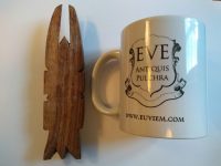 Alternative view of Vintage African Small Wooden Bust Mask Wall Decor Intricate Carved Statue Carving Sculpture Wood Tribal Art c1980-90's