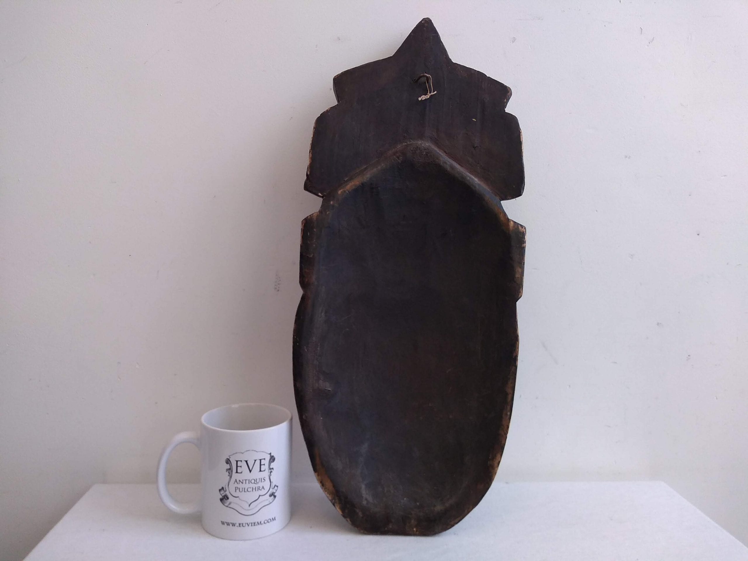 Vintage African Large Wooden Bust Mask Wall Decor Intricate Carved Statue Carving Sculpture Wood Tribal Art c1970-80’s 4 Vintage African Large Wooden Bust Mask Wall Decor Intricate Carved Statue Carving Sculpture Wood Tribal Art c1970-80's - Image 4