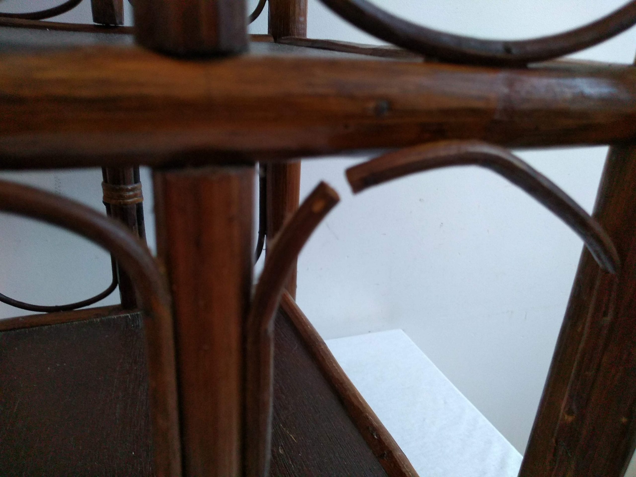 Vintage Chinese Wooden Brown Natural Wood Small Shelf Shelving Wall Stand Display Plinth Prop circa 1960-1970’s 3 Vintage Chinese Wooden Brown Natural Wood Small Shelf Shelving Wall Stand Display Plinth Prop circa 1960-1970's - Image 3