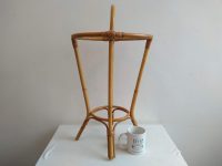 Alternative view of Vintage Thai Wood Bamboo Wooden Umbrella Walking Stick Stand Container Pot Doorway Hallway Decor Tray Cloakroom c1980's