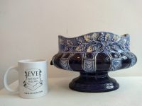 Alternative view of Antique French Majolica Decorative Cache Pot Barbotine Plant Holder Planter Glazed Earthenware Ceramic Circa 1900's