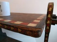 Alternative view of Vintage African Wooden Hand Carved Decoration Natural Wood Side Table Small Desk Stand Display Trivet Plinth circa 1960/70's