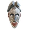 Vintage African Wooden Mask Hanging Wall Hanging Decor Carved Statue Carving Sculpture Wood Tribal Art Design c1980-90's