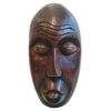 Vintage African Wooden Mask Hanging Wall Hanging Decor Carved Statue Carving Sculpture Wood Tribal Art c1970-80's