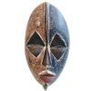 Vintage African Wooden Mask Hanging Wall Hanging Decor Carved Statue Carving Sculpture Wood Tribal Art Design c1980-90's