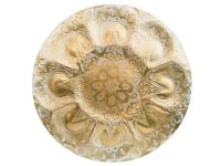 Vintage Moroccan Arabian Middle East Brass Metal Circular Plate Tray Dish Bowl Platter Decorative Table circa 1960-70's