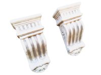 Vintage French Small Ceramic Wall Mounted Plinth Stand Support Display Wall Hanging Display Decor Finishing circa 1980-90's