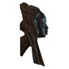 Vintage African Small Wooden Bust Mask Wall Decor Intricate Carved Statue Carving Sculpture Wood Tribal Art c1980-90's